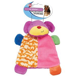 Ethical Pet Spot Lil Spots Plush Blanket Toys for Small Dogs and Puppies Assorted
