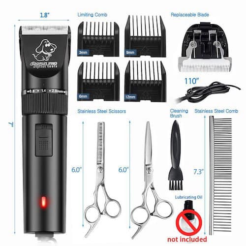 pet grooming comb with blade