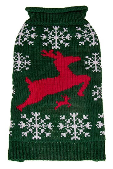 Clever Creations Christmas Festive Miniature Holiday Pet Dog Sweater