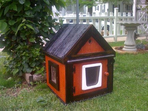wooden cat houses outdoor uk