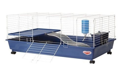 Kaytee My First Home Deluxe Guinea Pig 2 Level Cage With Caster Wheels 