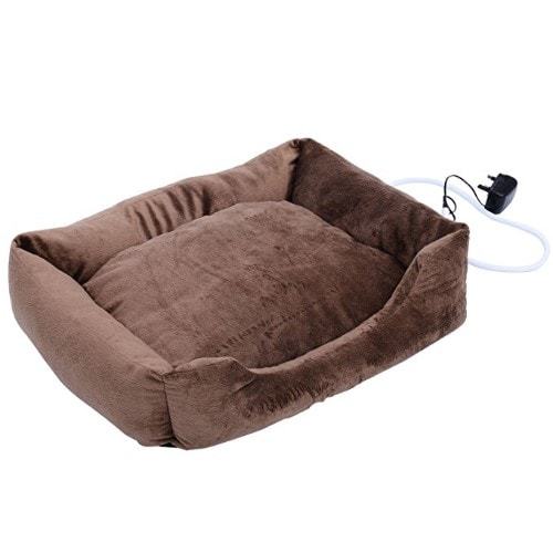 weight activated heated pet bed