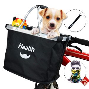 solvit deluxe tagalong bicycle basket for dogs