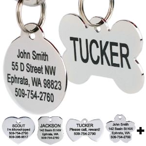durable pet id tags