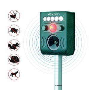 Wikoo Solar Powered Ultrasonic Animal and Pests Repeller