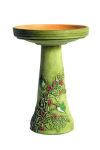 Burley Clay Hummingbird Bird Bath