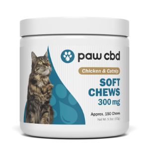 Paw CBD Chicken and Catnip CBD Cat Treats (300 mg)